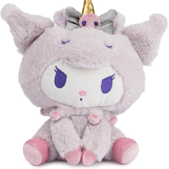 Sanrio Hello Kitty Friends Flocked Collection Kuromi Unicorn  Hello Kitty And Friends Kuromi Unicorn